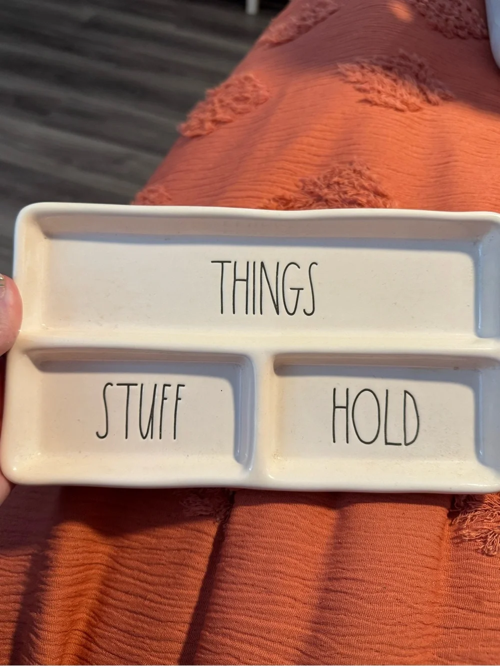 Rae Dunn Ceramic Trinket Tray - 